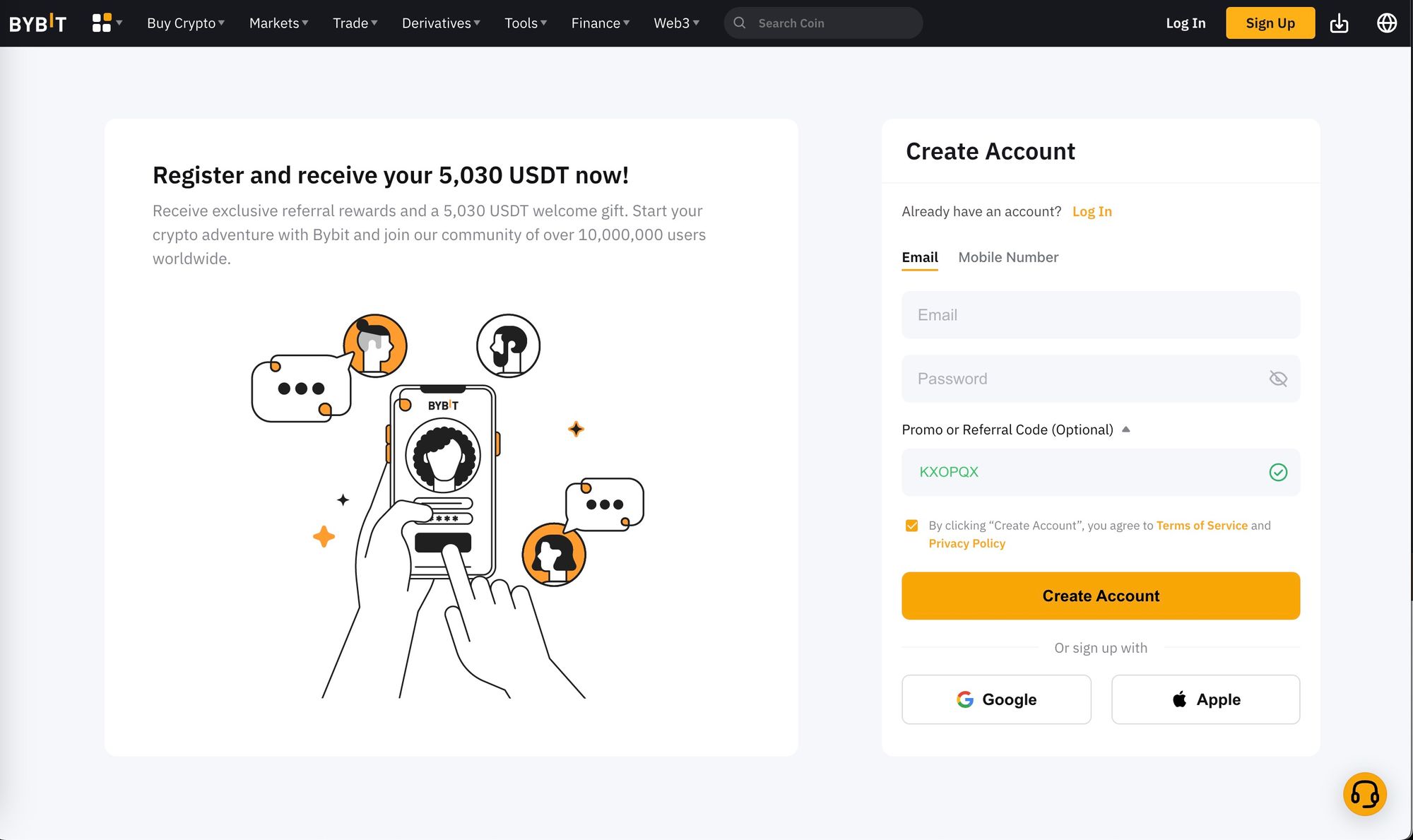 Bybit Sign Up