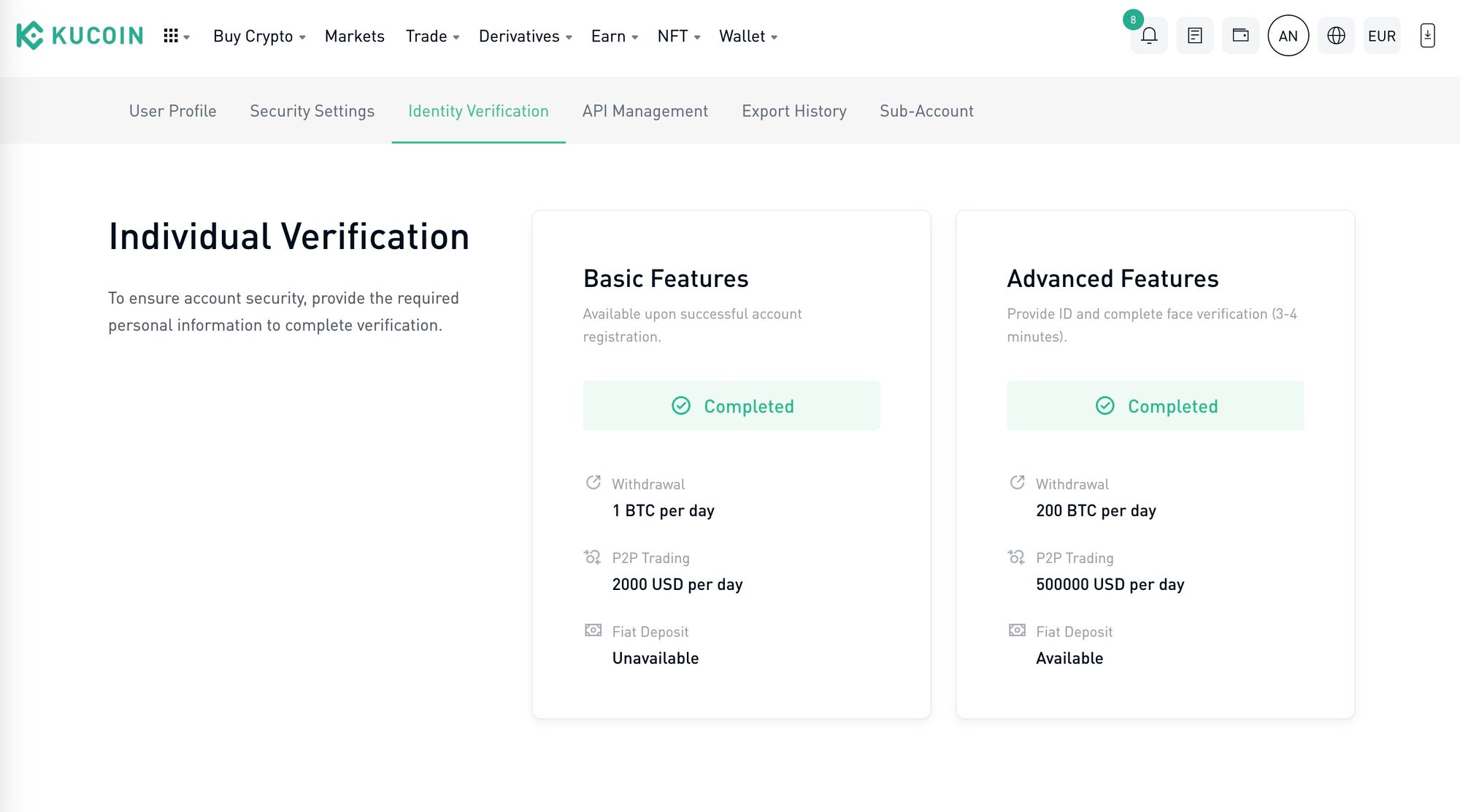 KuCoin Non-KYC Exchange