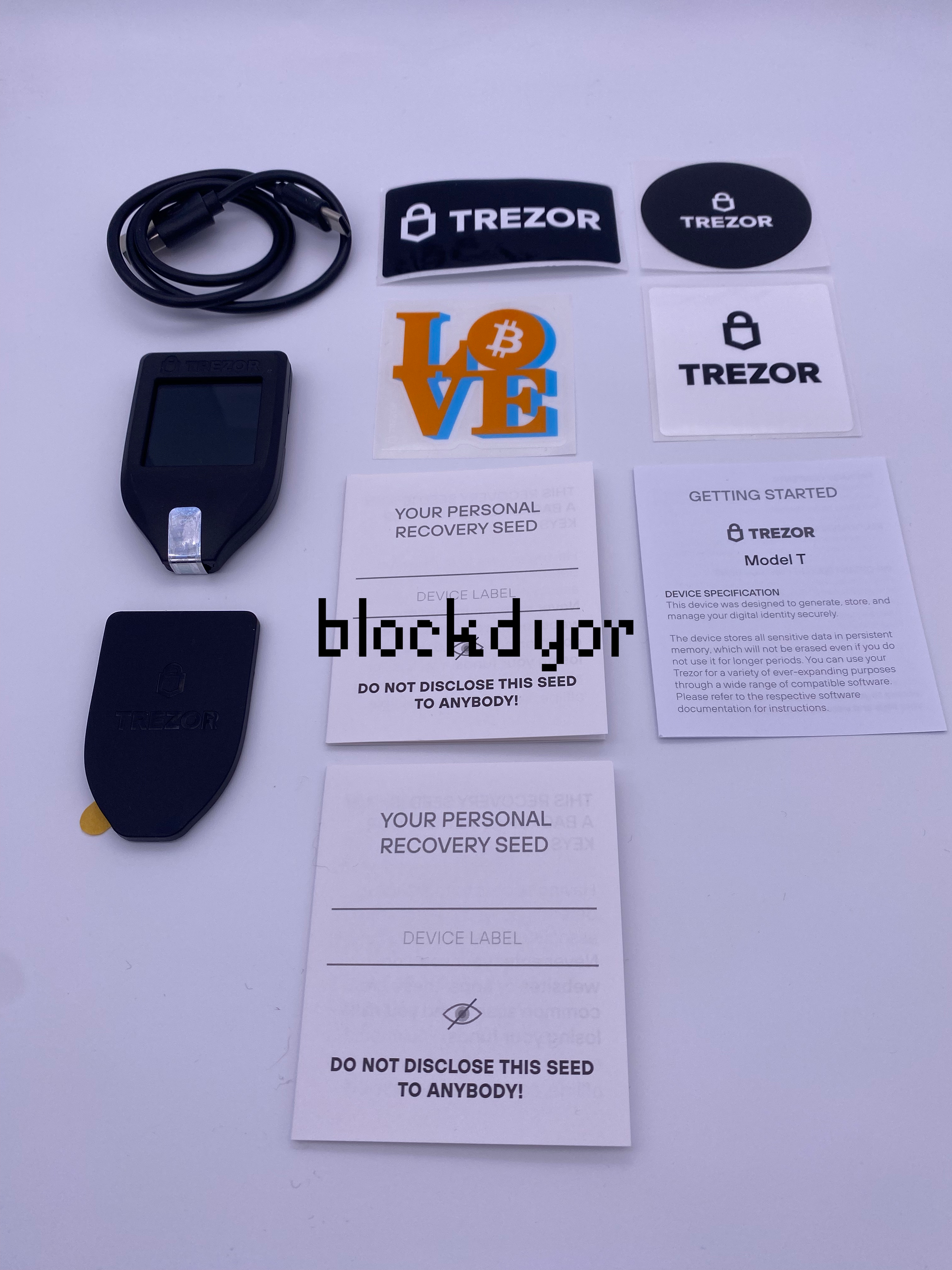 Check the authenticity of Trezor Model one packaging and contents