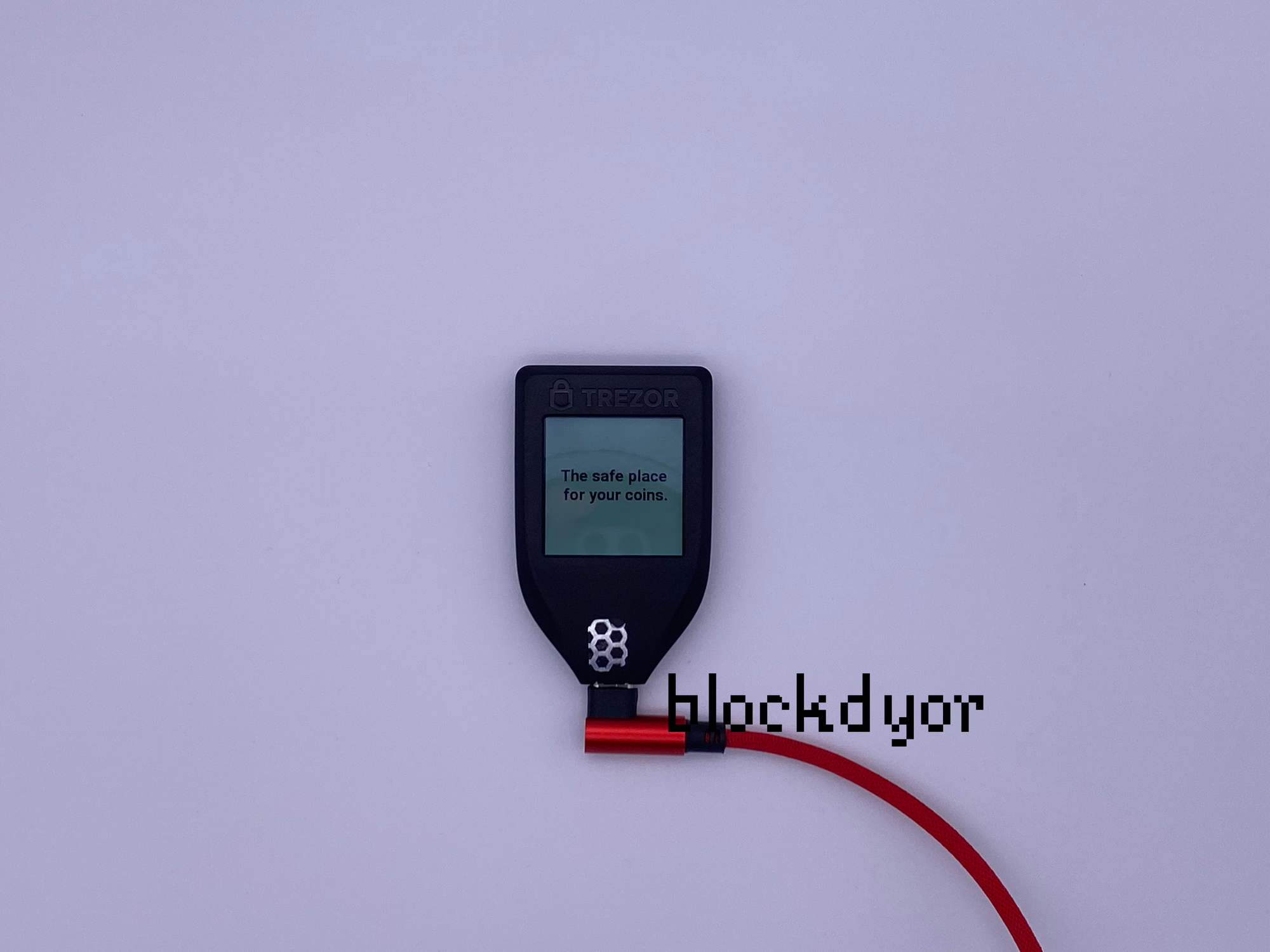 Trezor Model T Setup: Boot screen