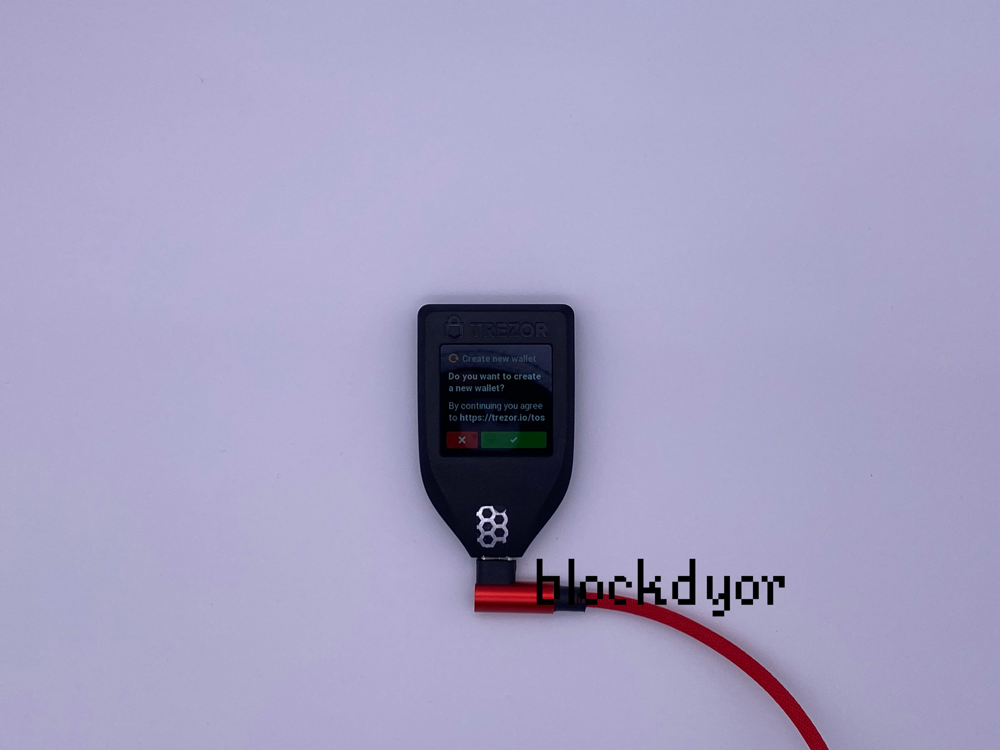 Trezor Model T Setup: Wallet Creation