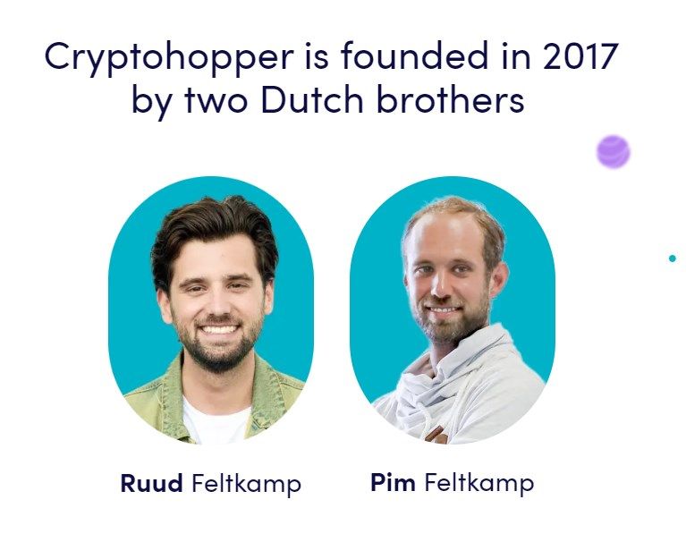 CryptoHopper founders: Ruud and Pim Feltkamp