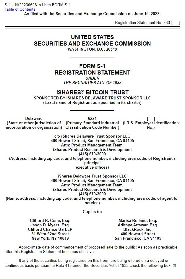 iShares Bitcoin Trust