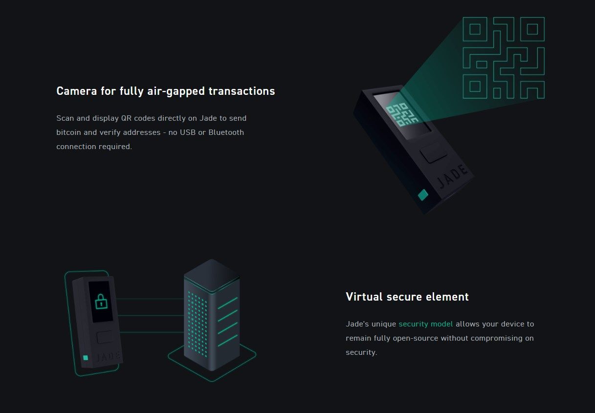 Blockstream Jade Features