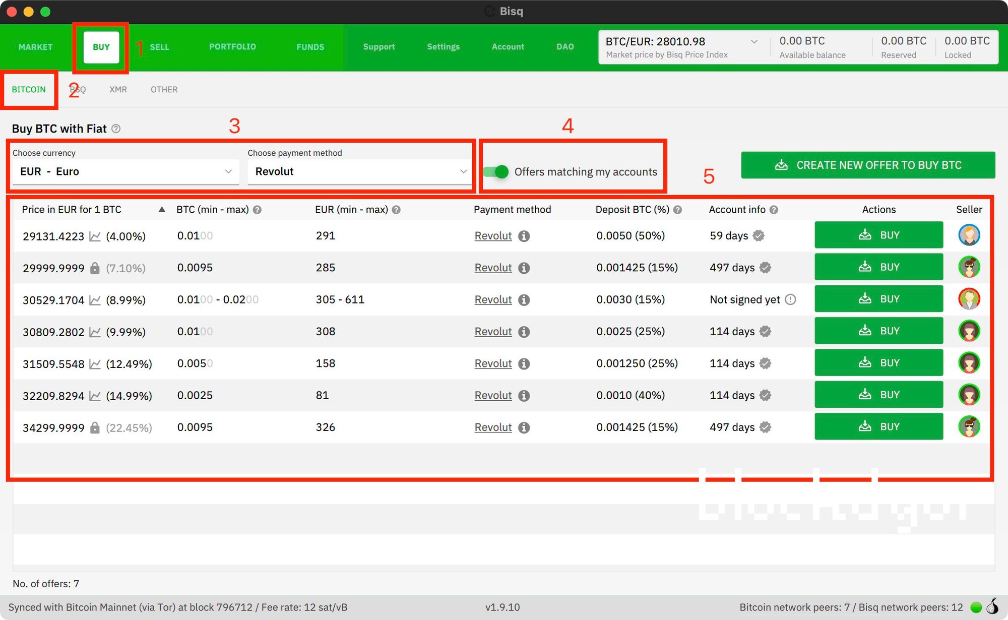 How To Buy Bitcoin on Bisq Step 3