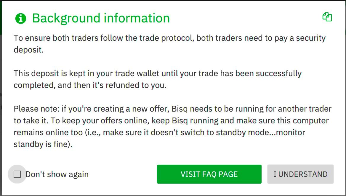 How To Buy Bitcoin on Bisq Step 4a