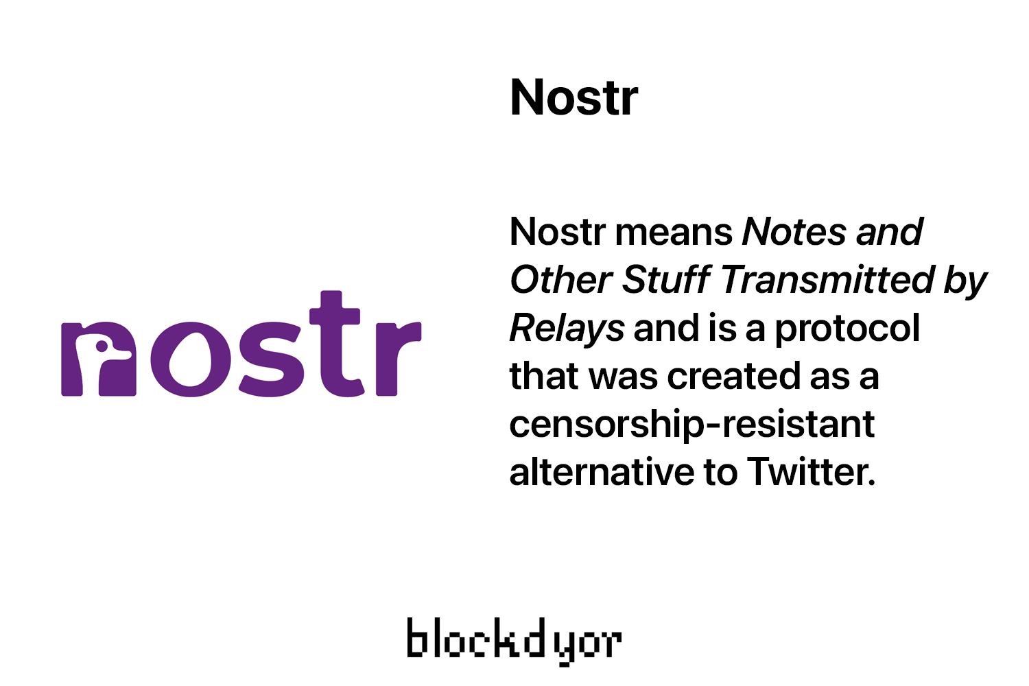 Nostr Overview