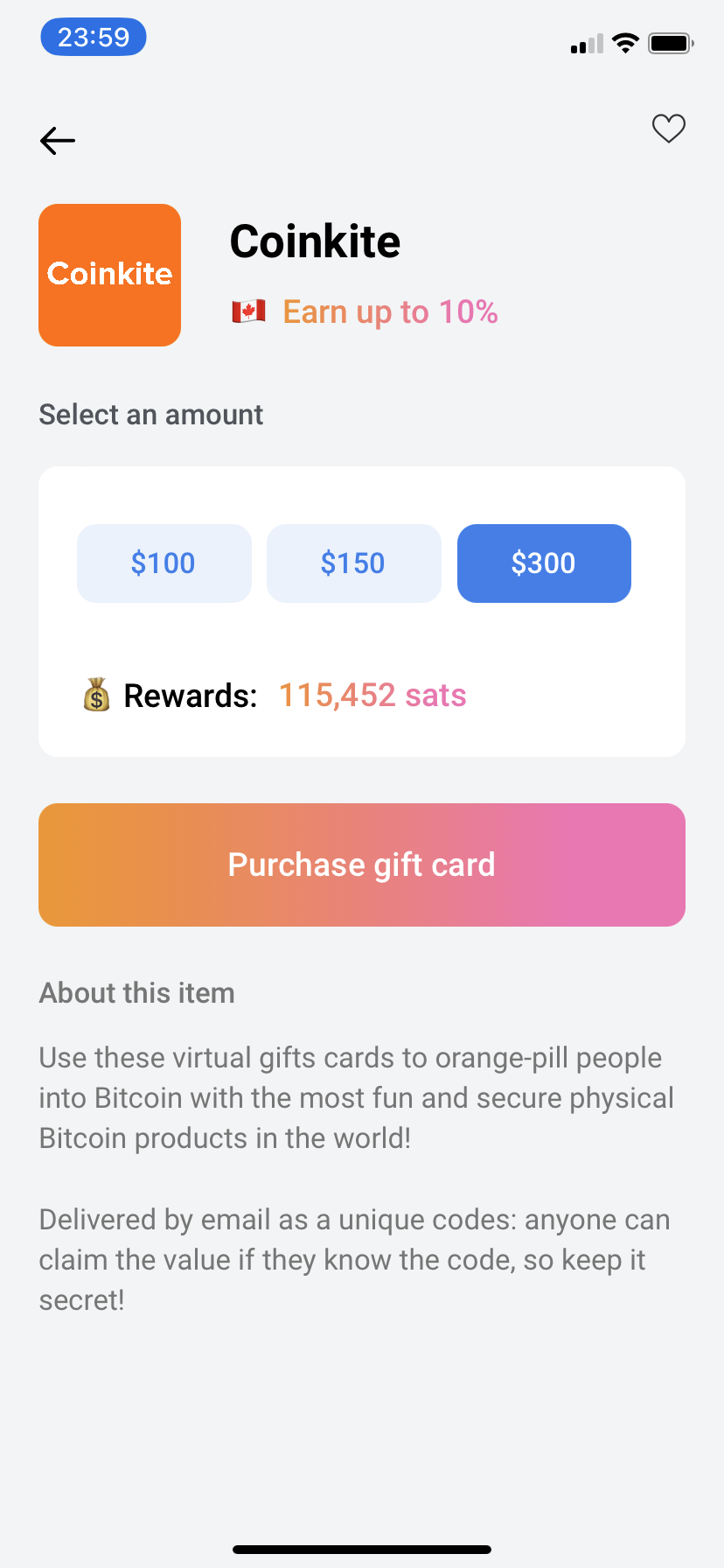 How To Buy A Gift Card With The Bitcoin Company Step 3