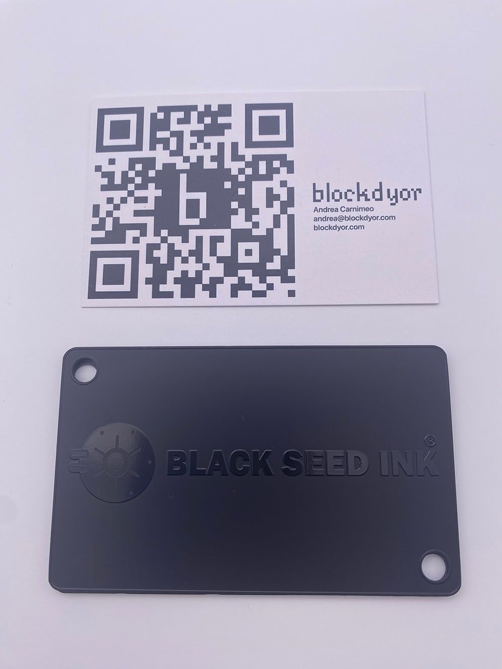 Black Seed Ink Cold Wallets Titanium Seed Plates 2