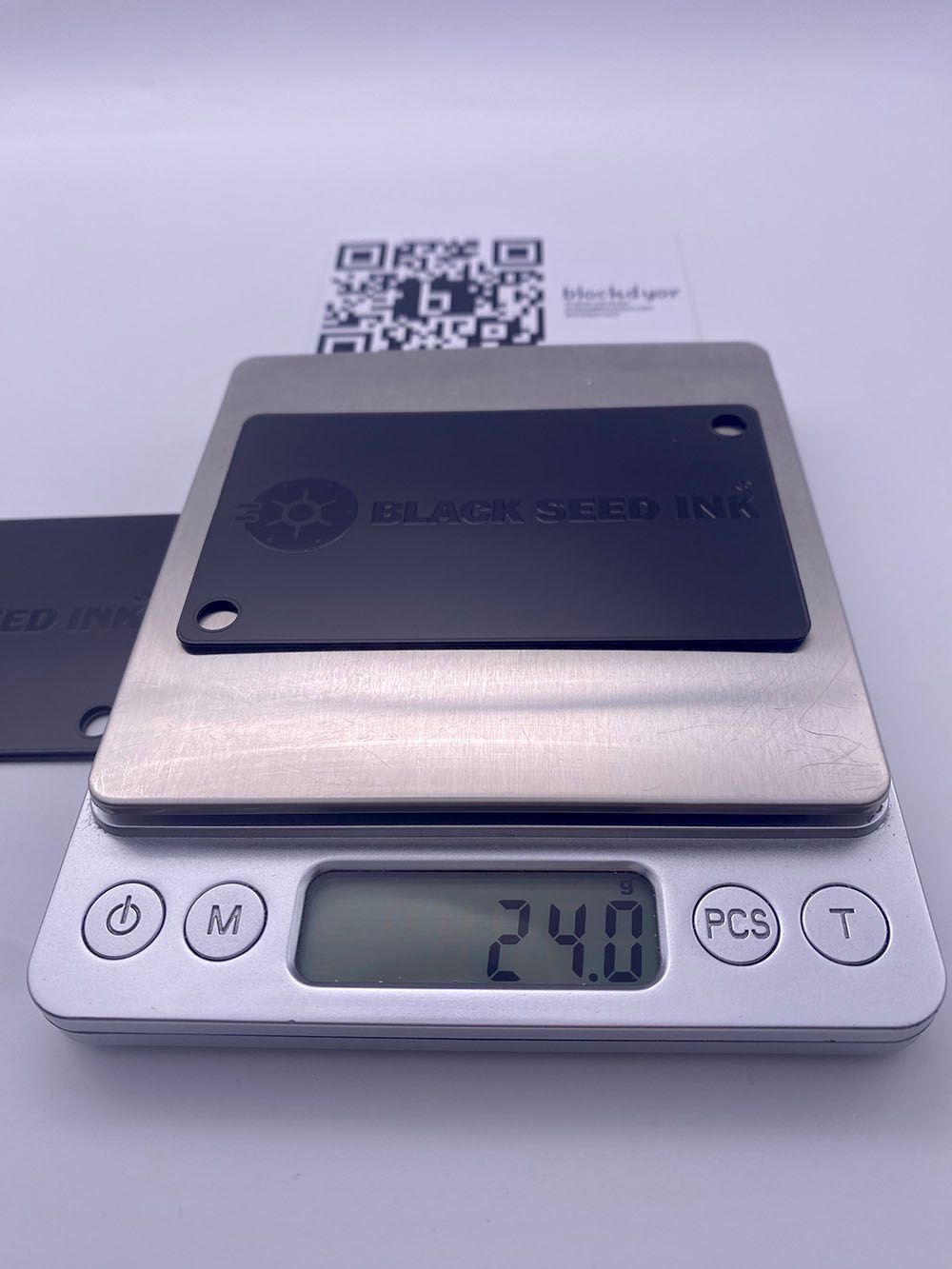 Black Seed Ink Cold Wallets Seed Plates Weight
