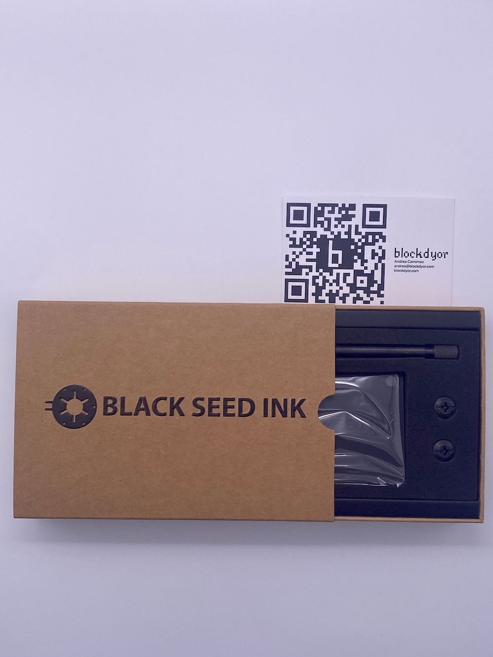 Black Seed Ink Cold Wallets Unboxing Slide