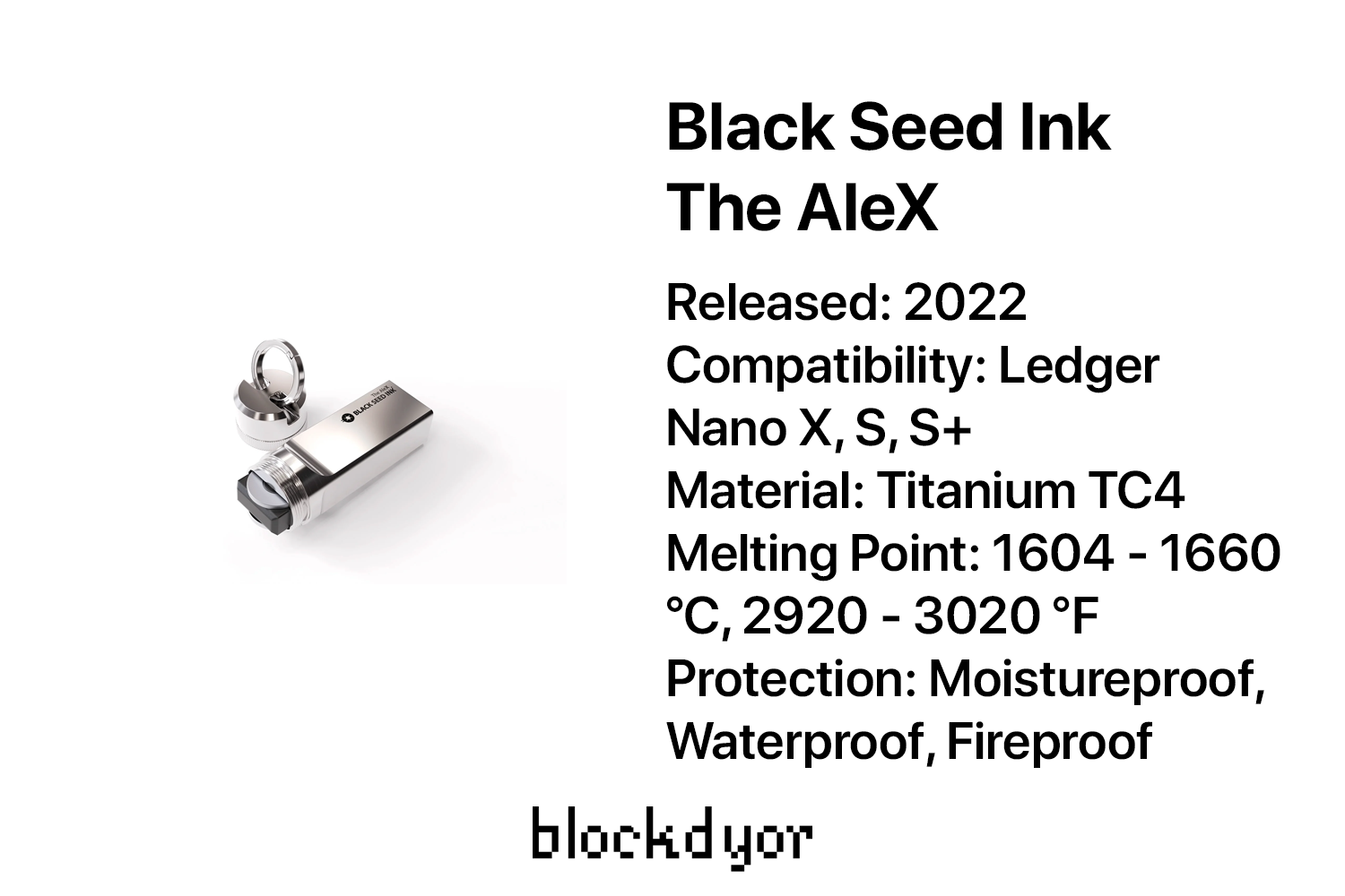 Black Seed Ink The Alex Overview