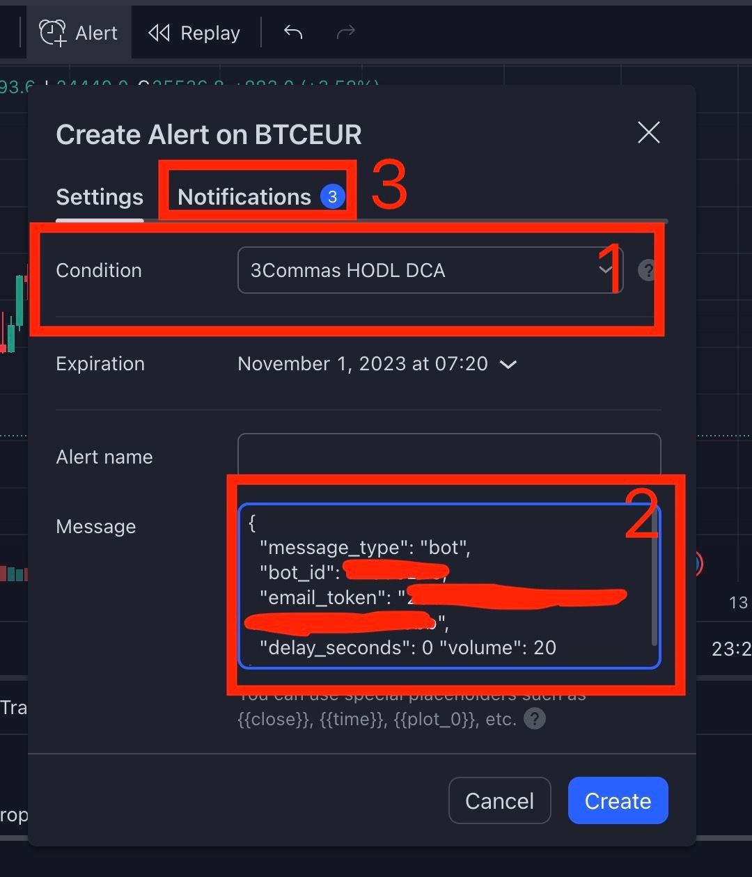 How To Set Up The DCA Bot on 3Commas Step 12