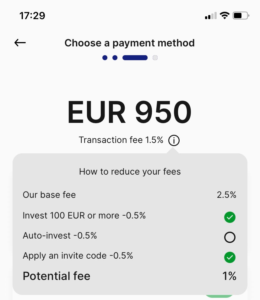 Relai Fees Example Breakdown