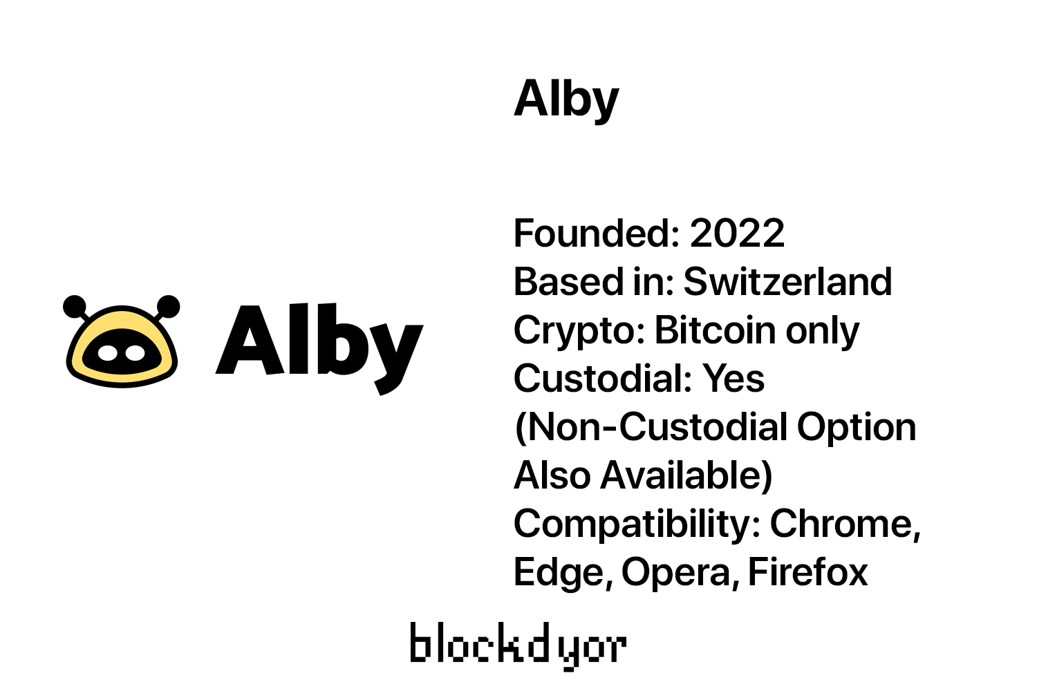 Alby Overview