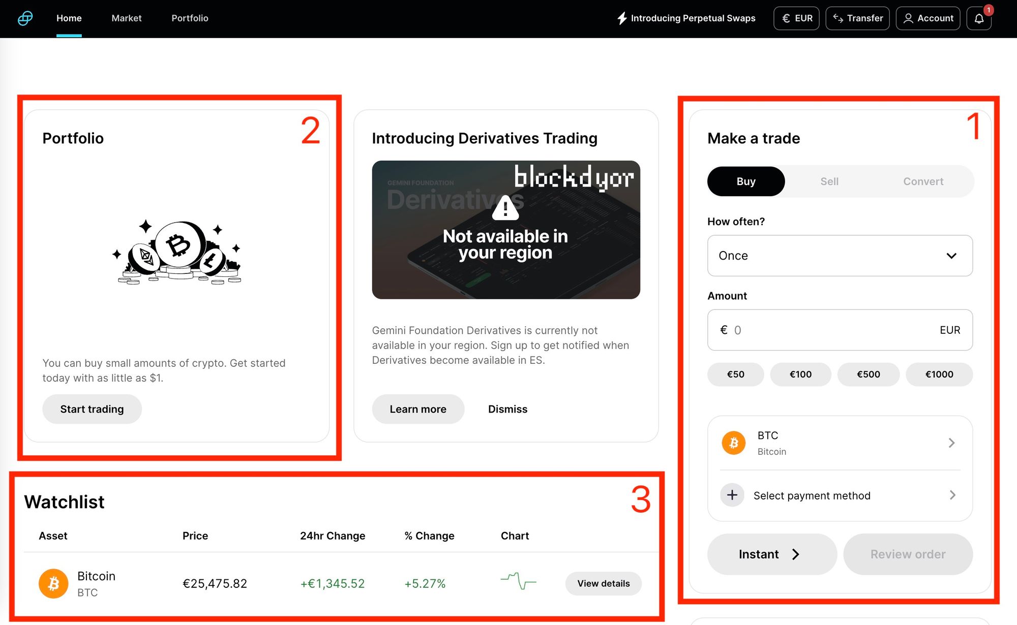 Gemini Trading Platform Simple Version