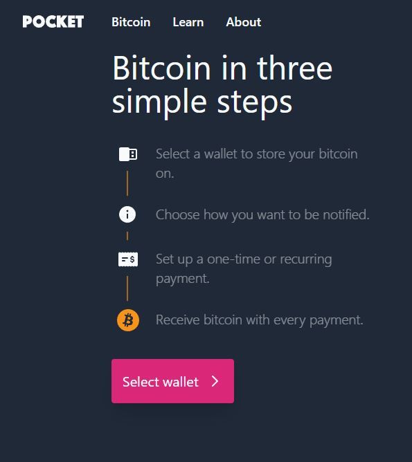 How To Buy Bitcoin With Pocket Bitcoin Step 2