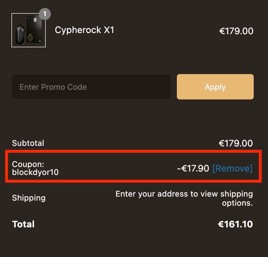 How To Buy The Cypherock X1 Step 3