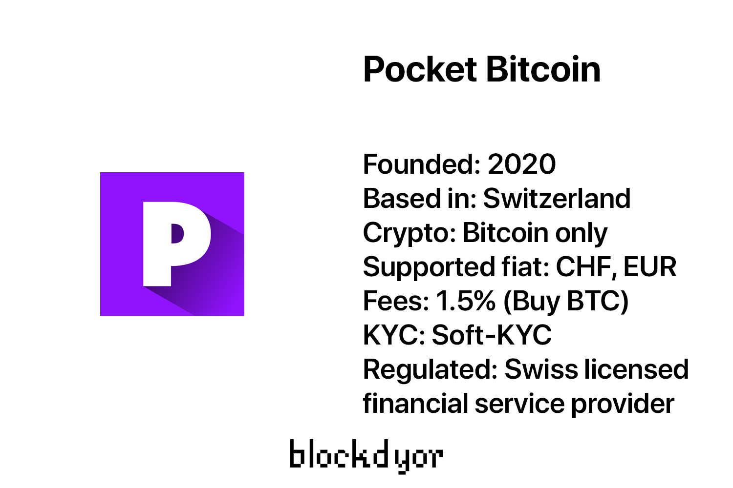 Pocket Bitcoin Overview