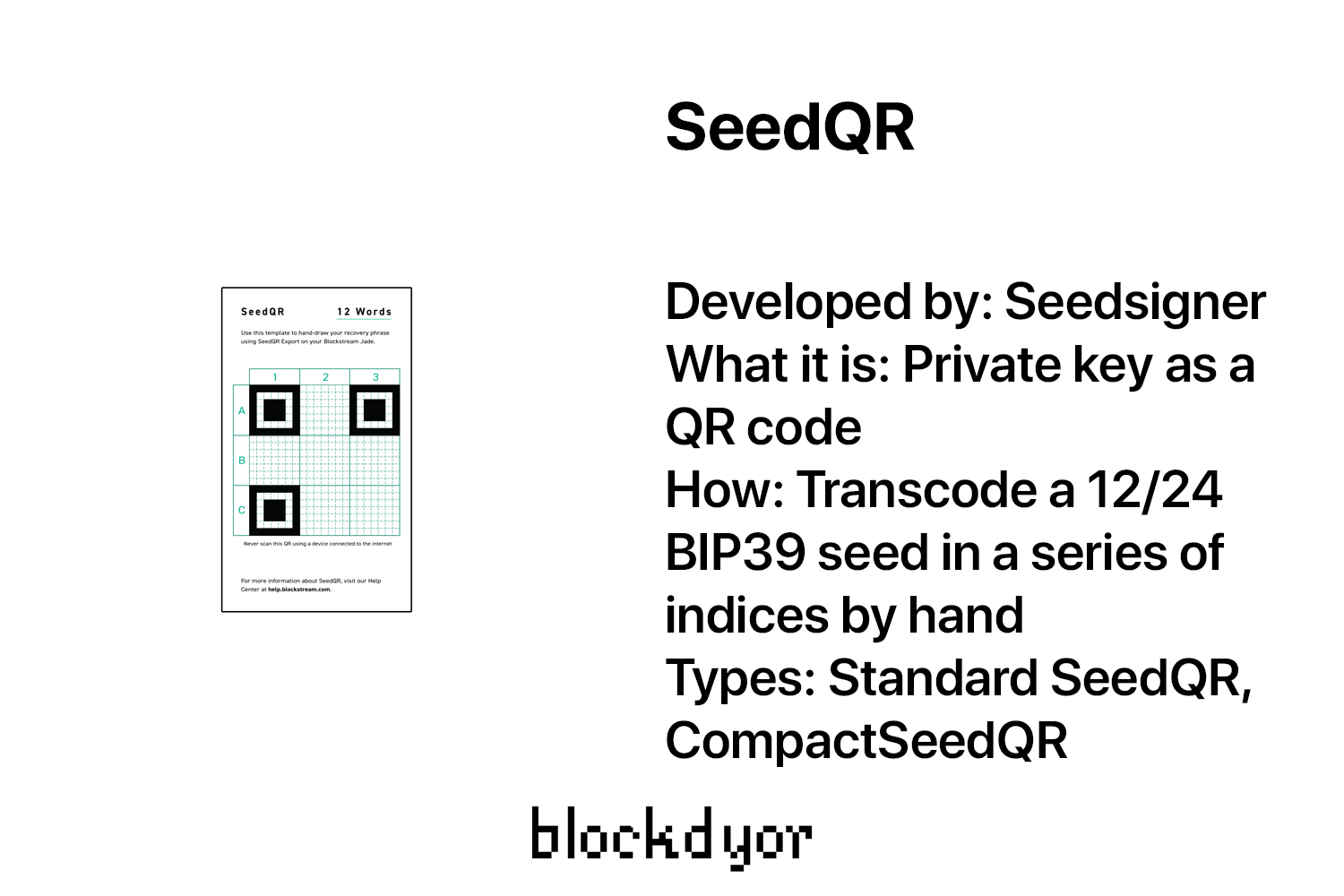 SeedQR Overview