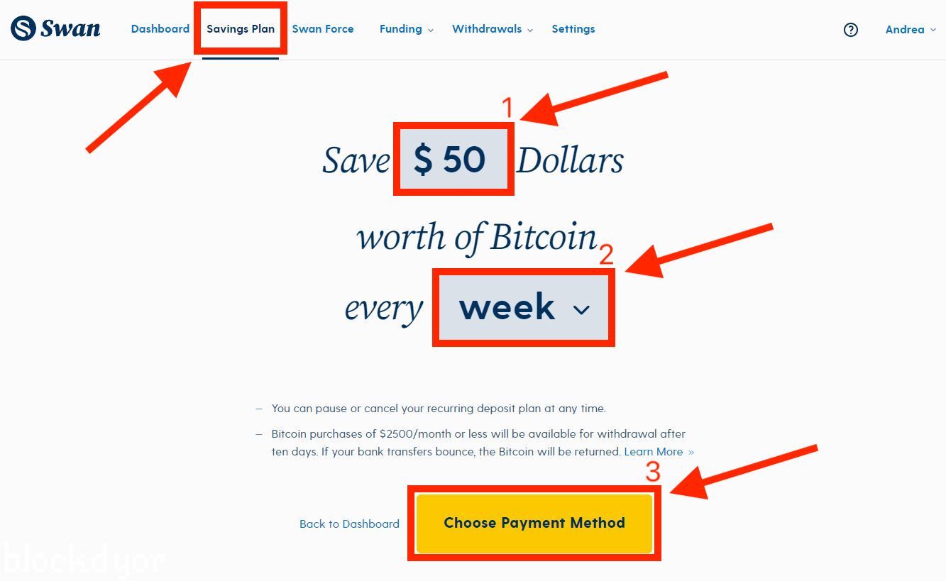 Swan Bitcoin Recurring Buys