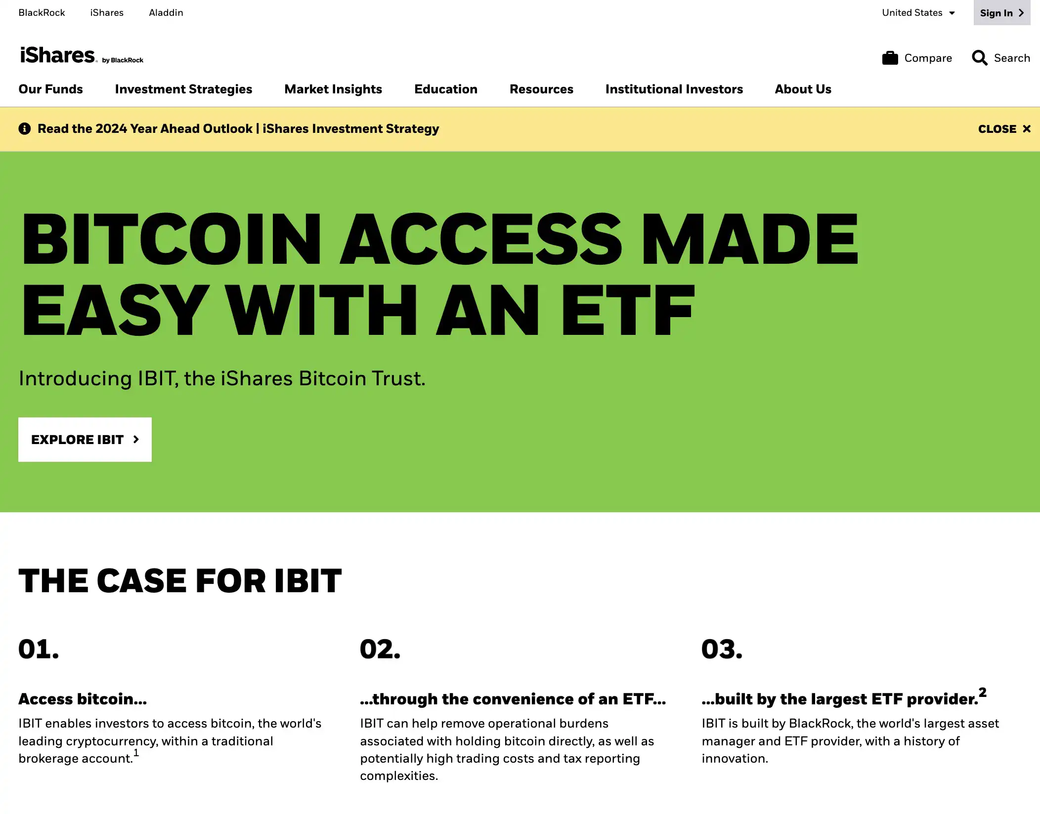 Blackrock iShares Bitcoin Trust (IBIT)