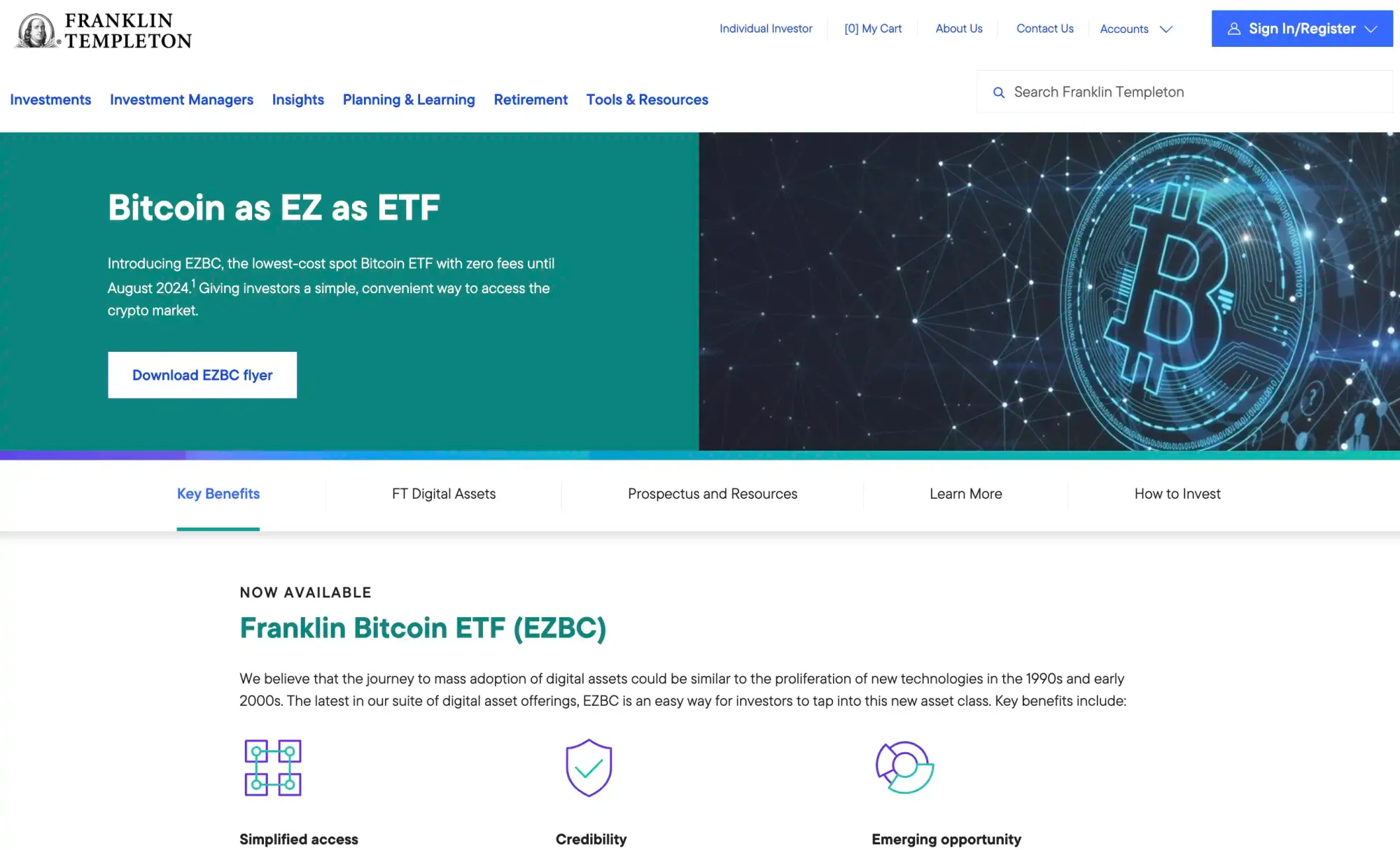 Franklin Templeton Franklin Bitcoin ETF (EZBC)
