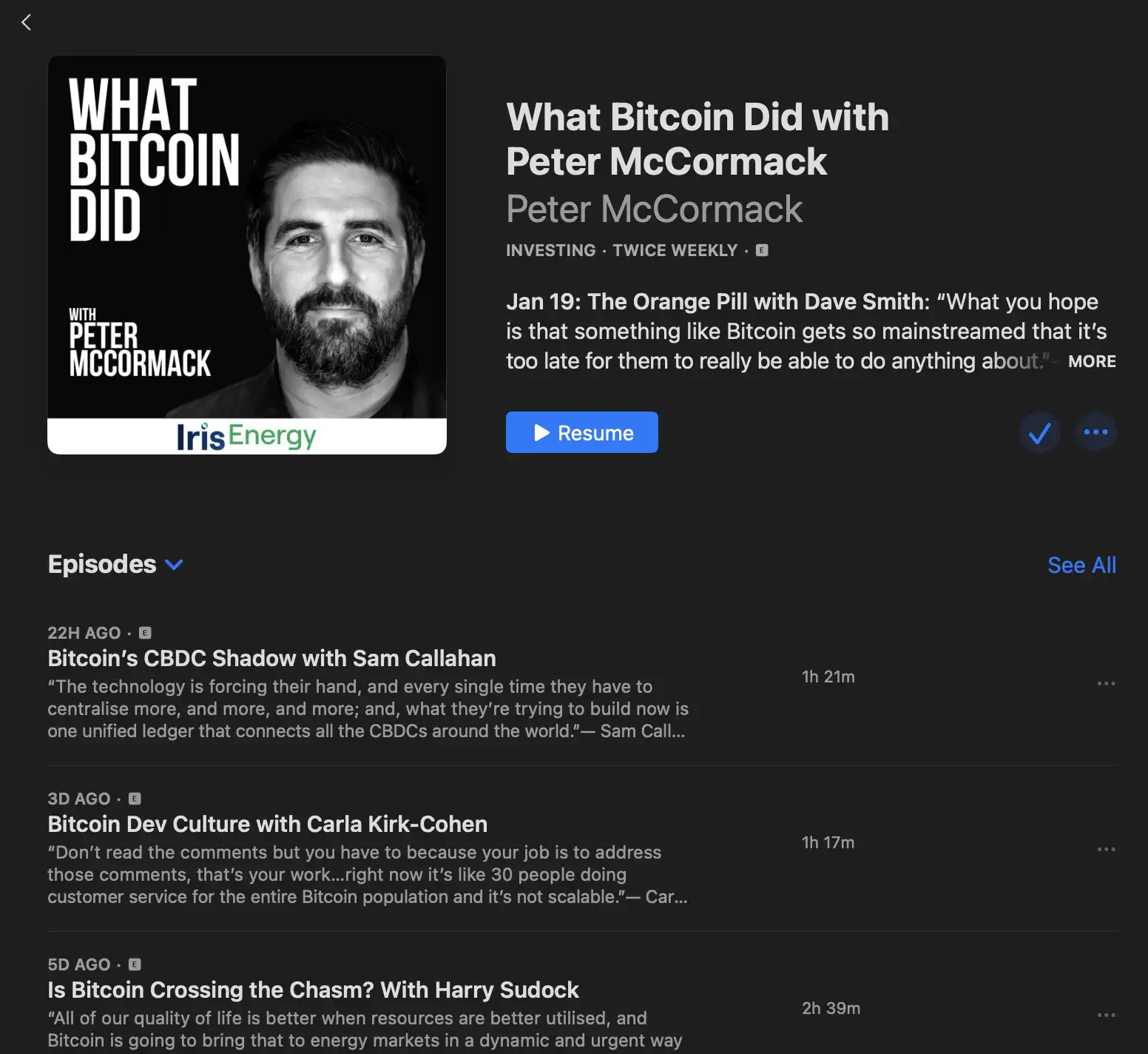 What Bitcoin Did With Peter McCormack Podcast