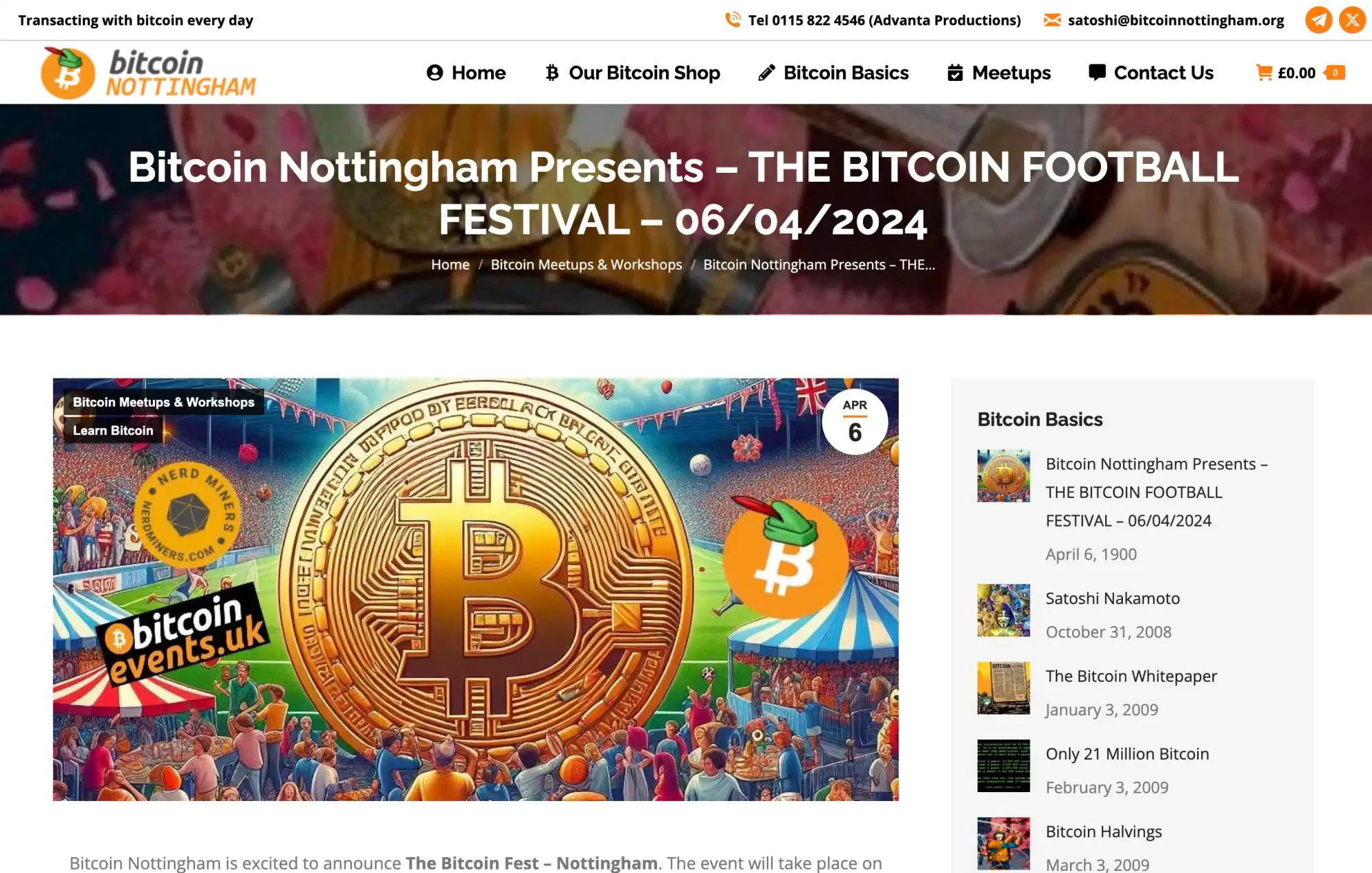 The Bitcoin Football Festival