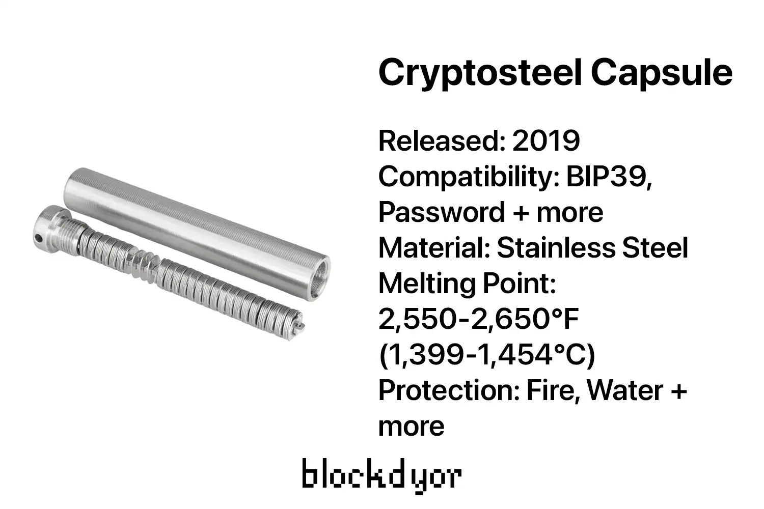 Cryptosteel Capsule Overview