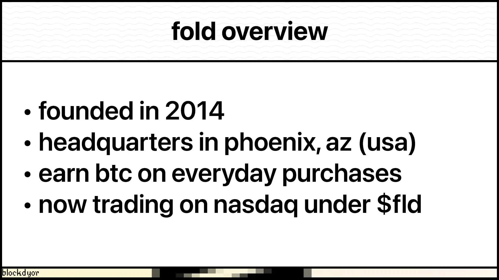 Fold Overview