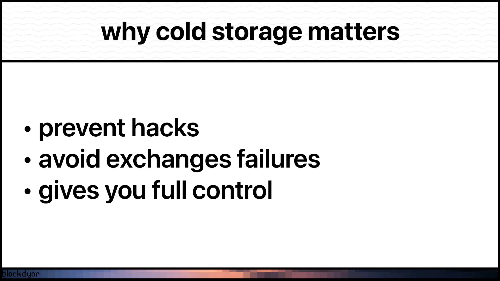 Why Cold Storage Matters