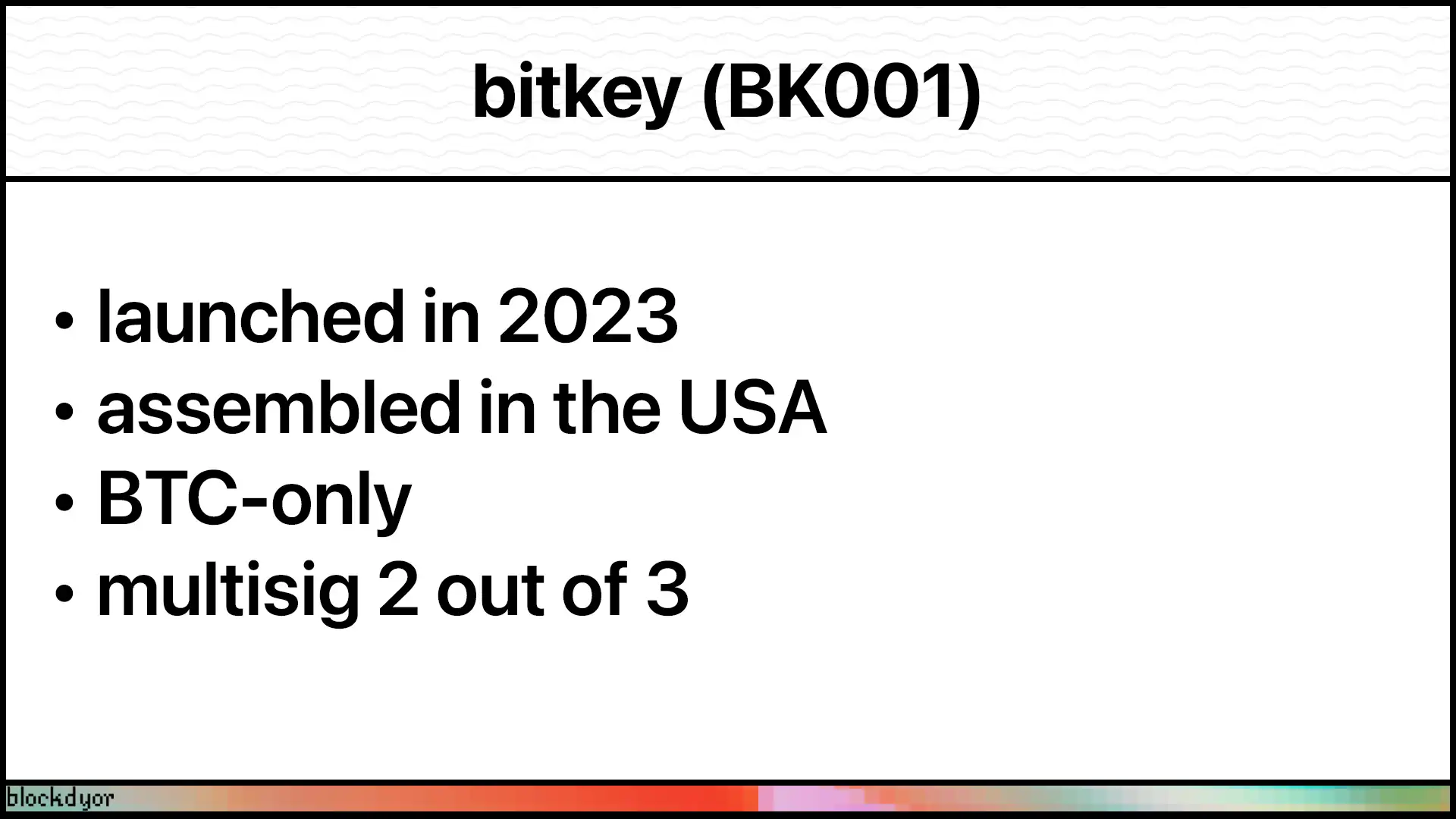 Bitkey Overview