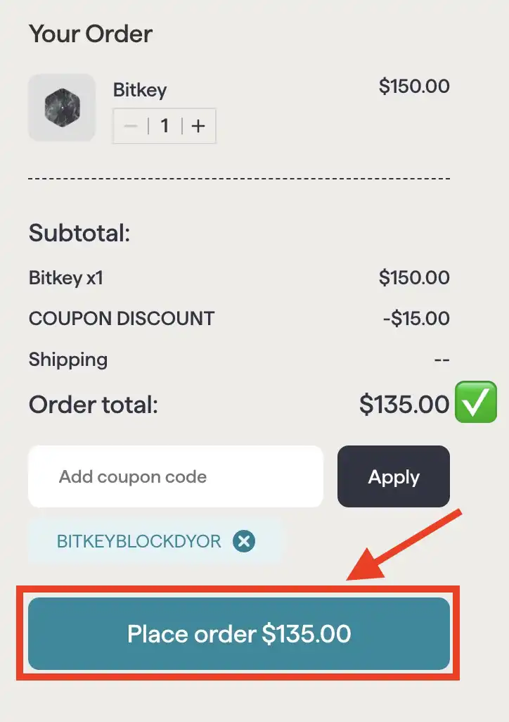 How To Buy Bitkey Step 4