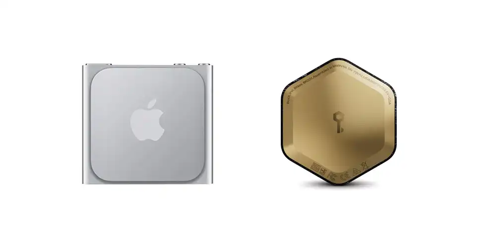 iPod Nano 6th Generation (2010) and Bitkey (2023)
