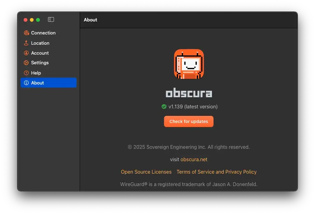 Obscura VPN About
