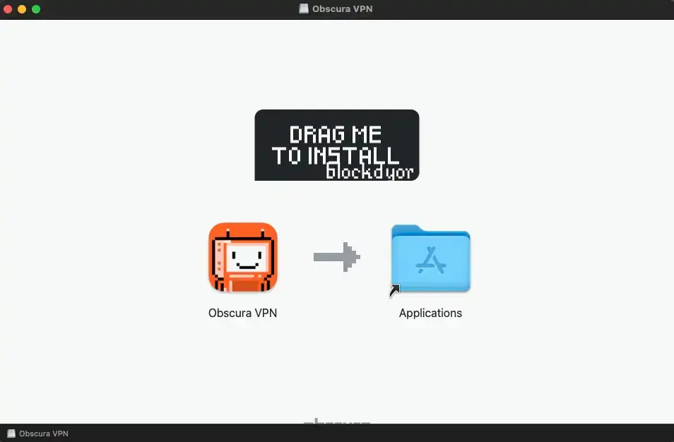 Obscura VPN Install Step 1