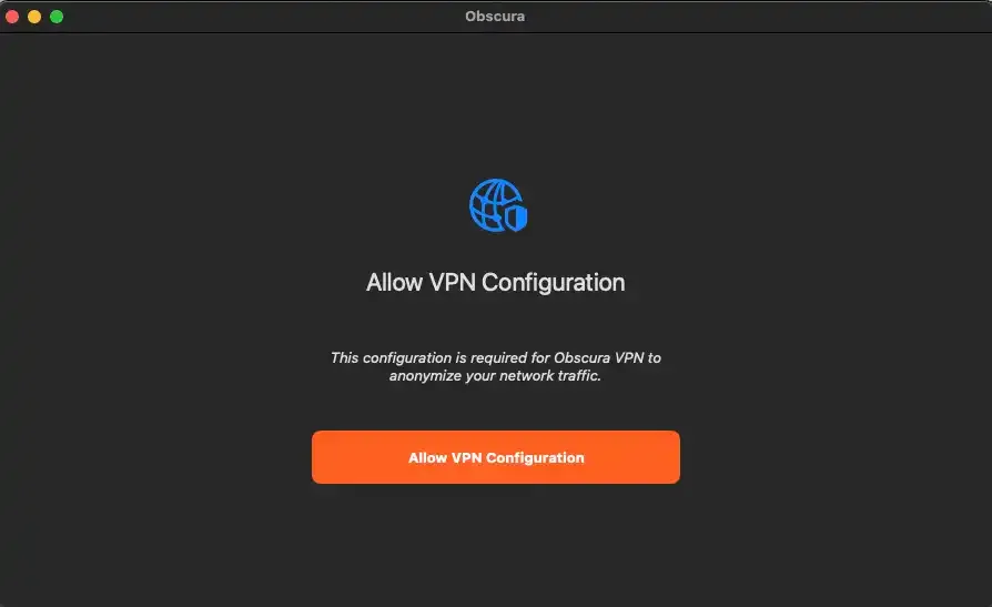 Obscura VPN Install Step 3