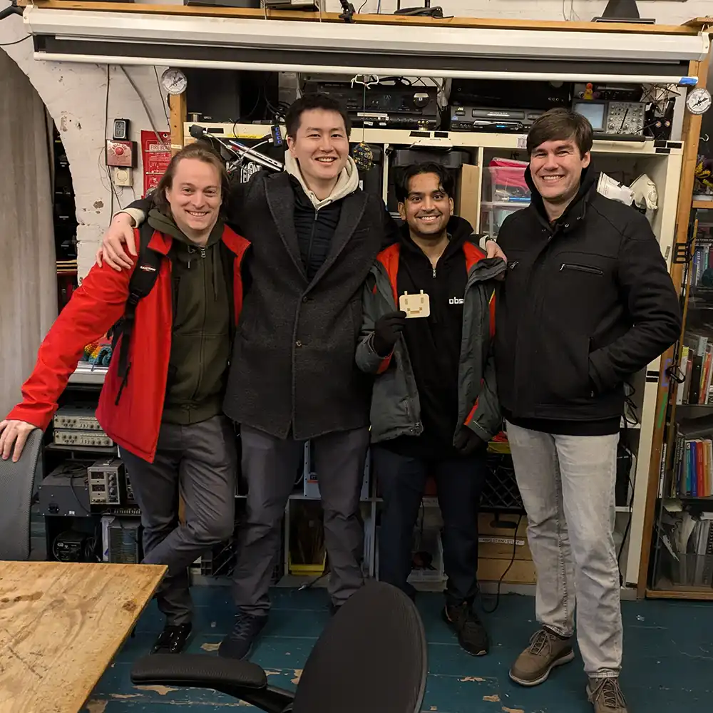 Carl Dong (second from the left) with the rest of the Obscura VPN team