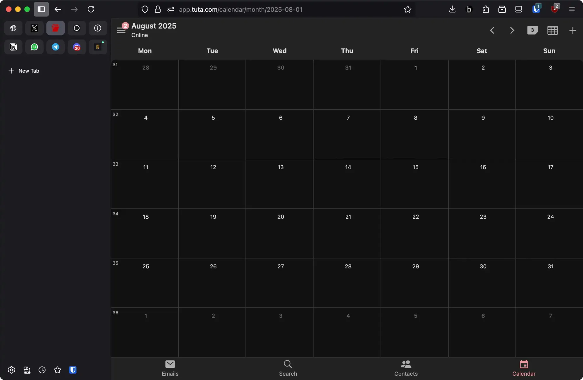 Tuta Calendar