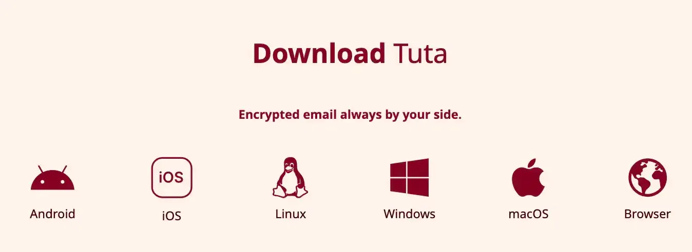 Tuta Supported Platforms