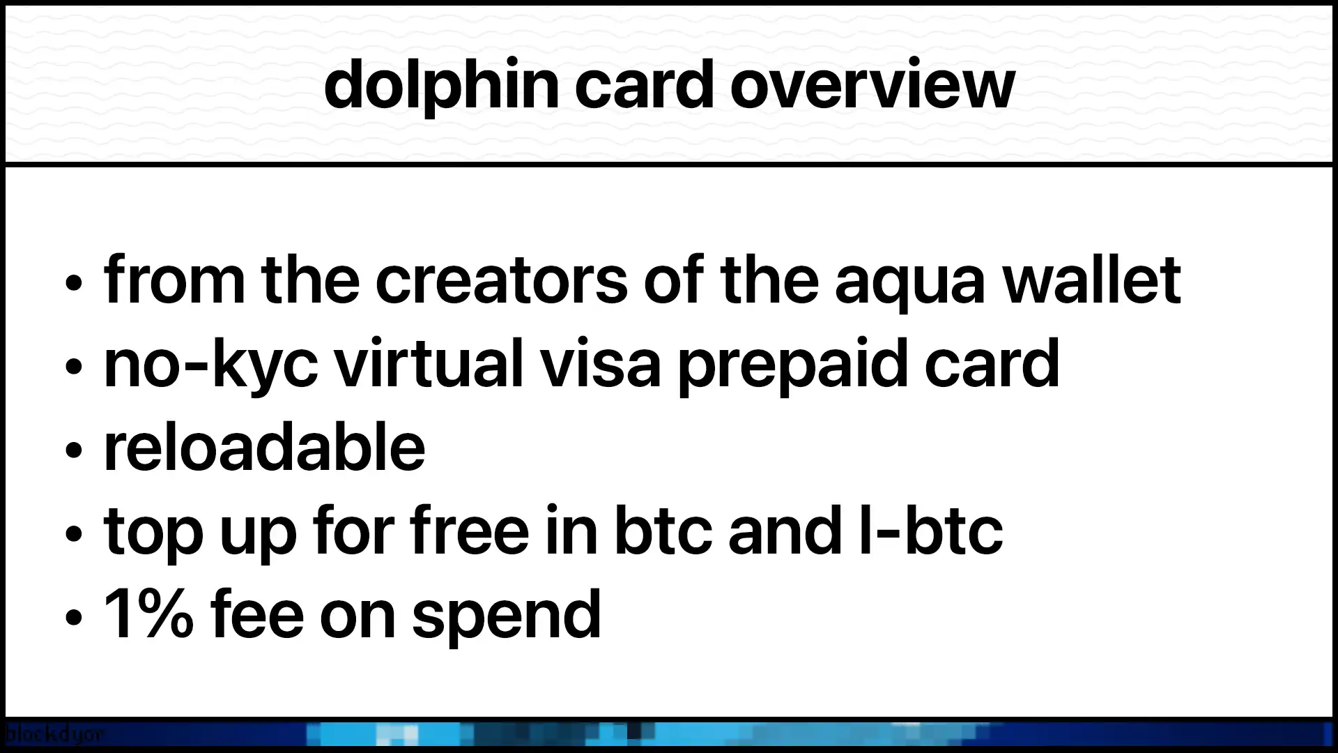 Dolphin Card Overview