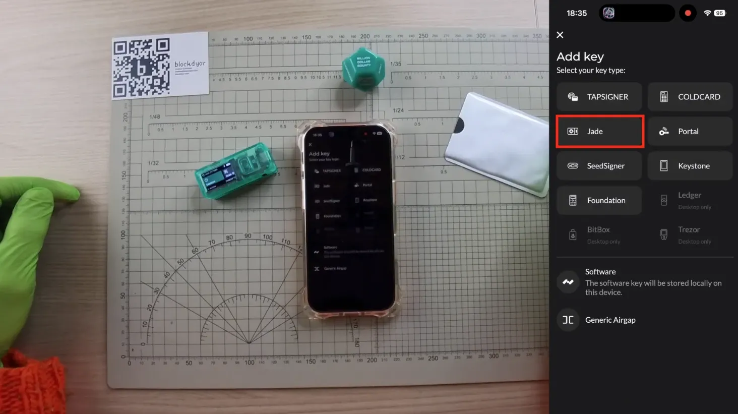 Add The Blockstream Jade Step 2