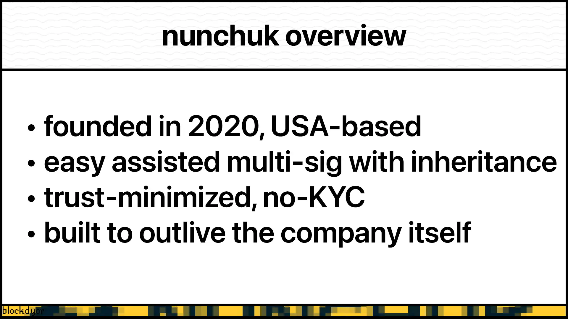 Nunchuk Overview