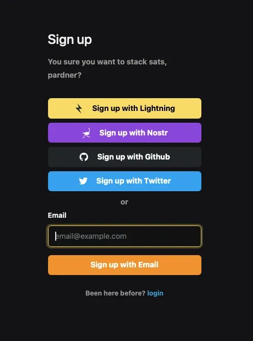 Stacker News Sign Up 2