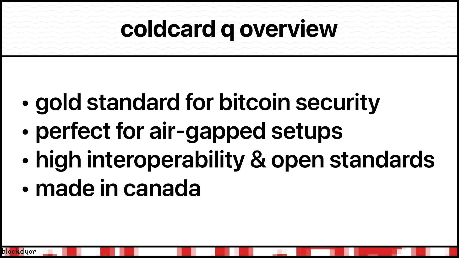COLDCARD Q Overview