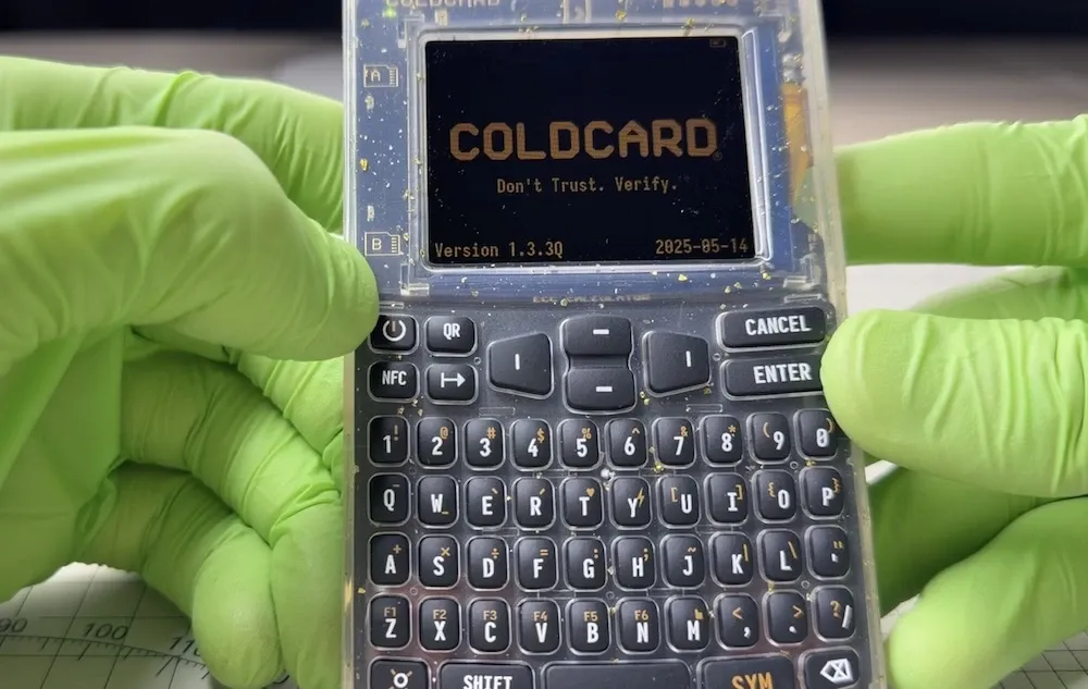 COLDCARD Q Welcome Screen