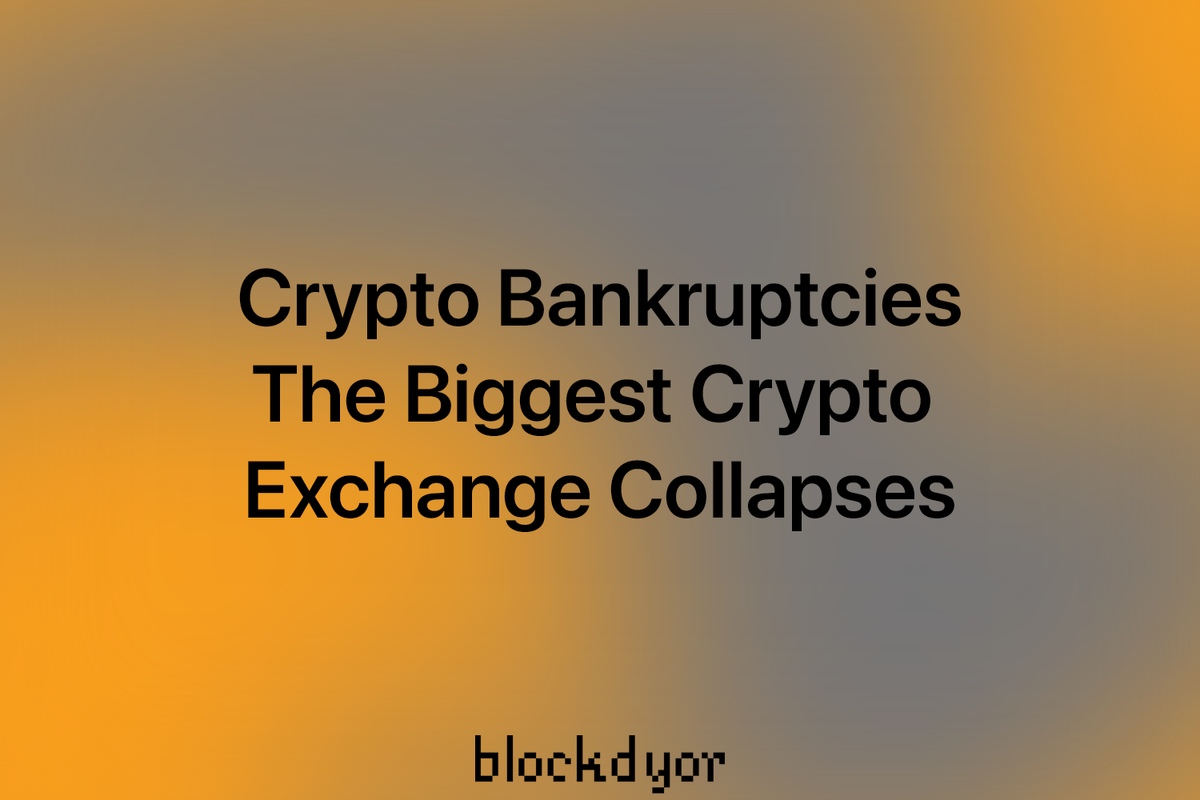 Crypto Bankruptcies 2024: The Biggest Crypto Exchange Collapses