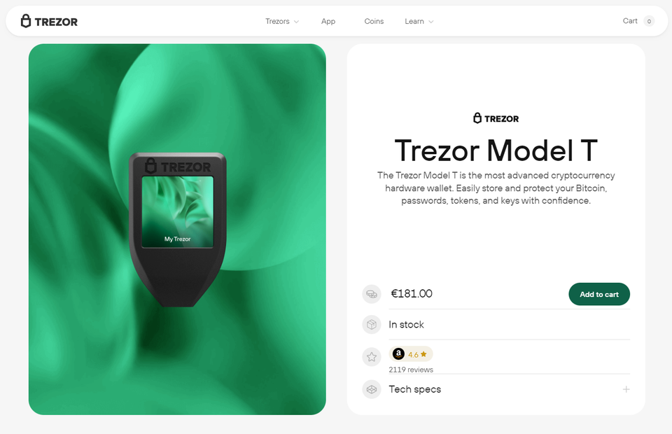 Trezor Model T