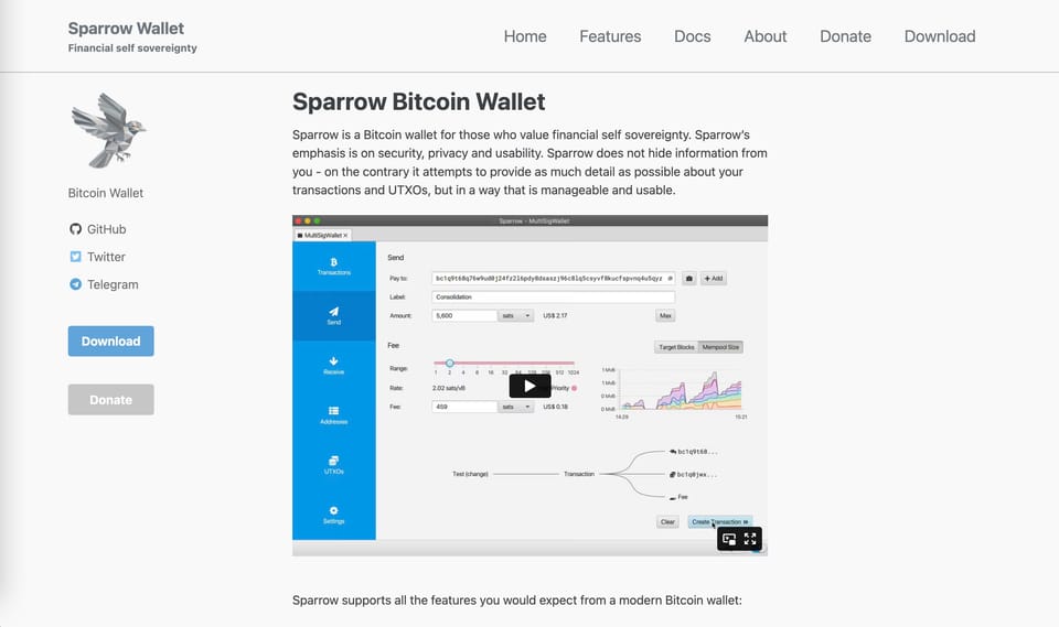 Sparrow Wallet Review 2026: A Versatile Bitcoin Wallet